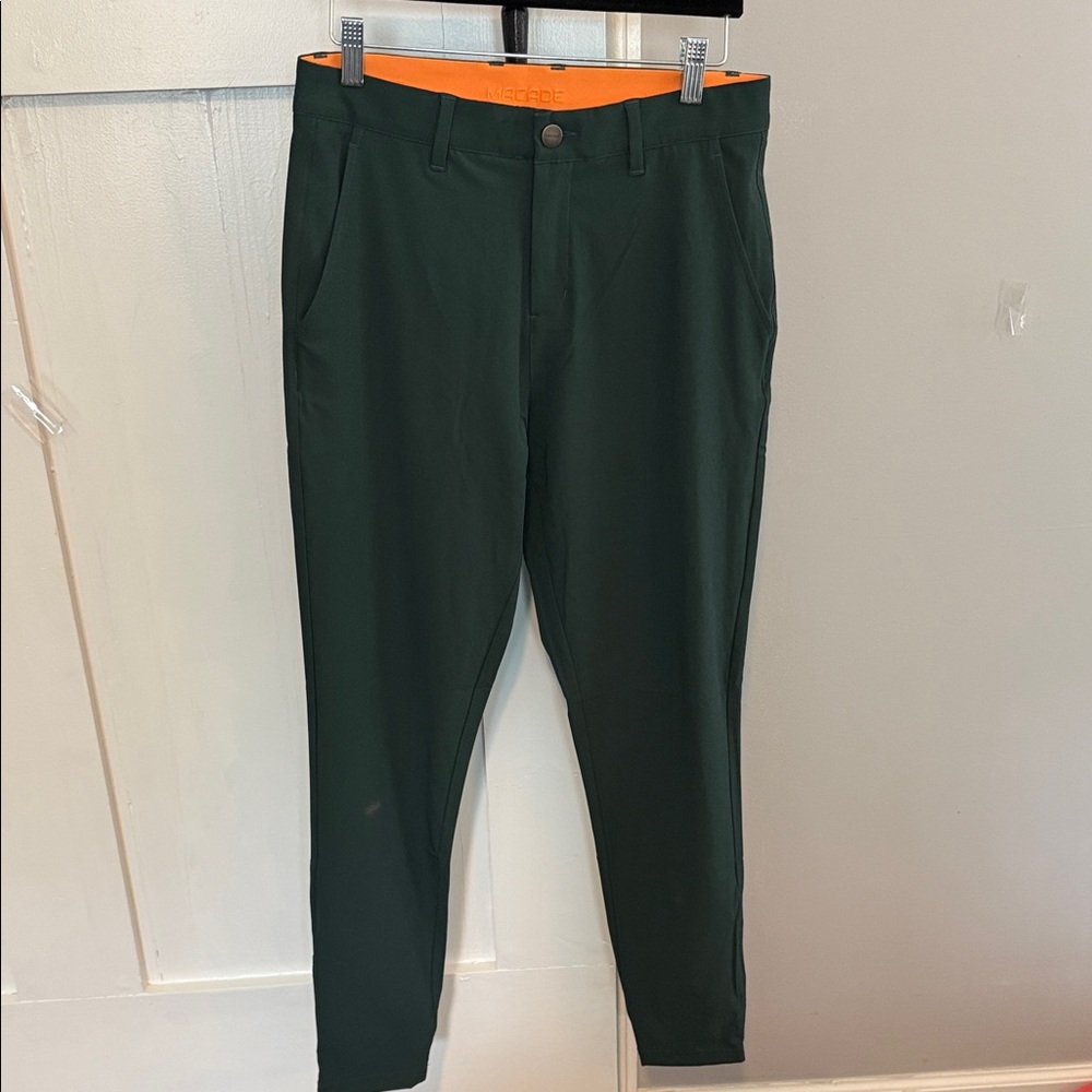 Macade golf  Men's Dark Green Performance Chinos